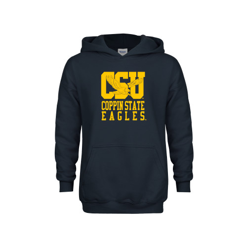  Youth Navy Fleece Hoodie - CSU Coppin State Eagles