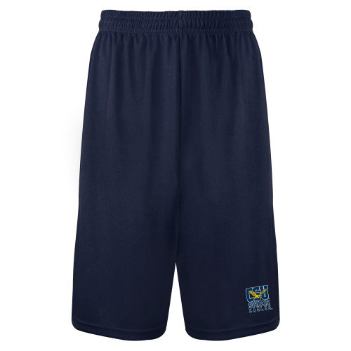 Navy Performance Classic 9 Inch Short - CSU Coppin State Eagles