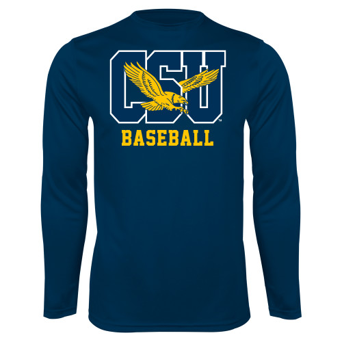  Navy Performance Long Sleeve Shirt - Baseball