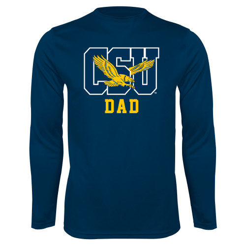  Navy Performance Long Sleeve Shirt - Dad