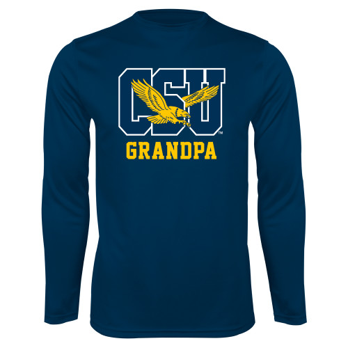  Navy Performance Long Sleeve Shirt - Grandpa