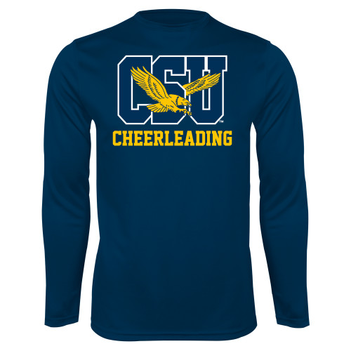  Navy Performance Long Sleeve Shirt - Cheerleading