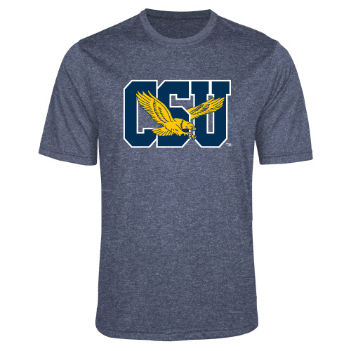  Navy Heather Performance Contender Tee - Official Logo