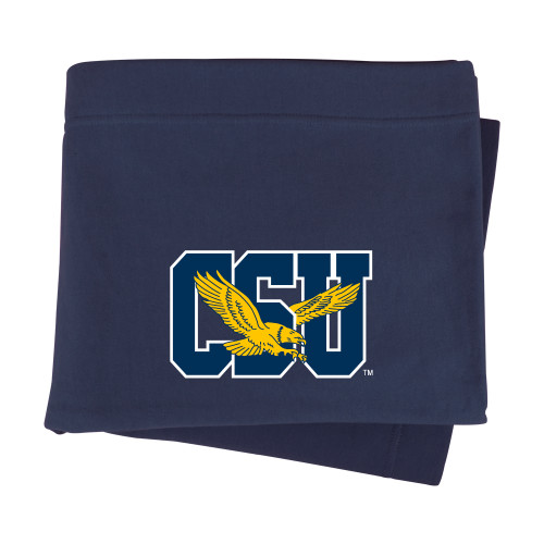  Navy Sweatshirt Blanket - Official Logo