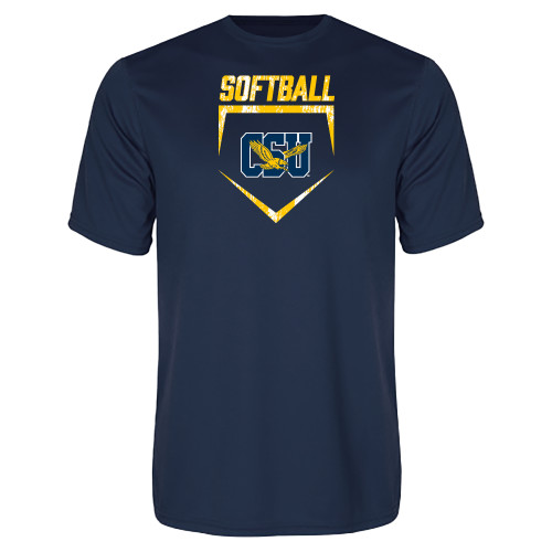  Navy Performance Tee - Softball Plate