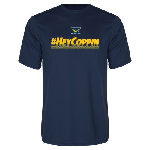  Navy Performance Tee - #HeyCoppin