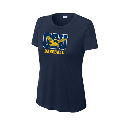  Womens Navy Performance Tee - Baseball