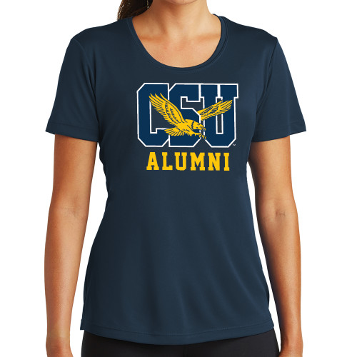  Womens Navy Performance Tee - Alumni
