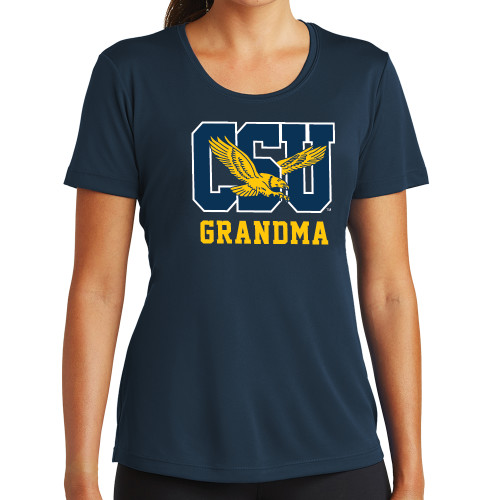  Womens Navy Performance Tee - Grandma