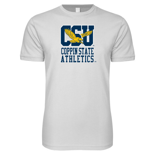  Next Level White SoftStyle T Shirt - CSU Coppin State Athletics