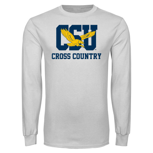  White Long Sleeve T Shirt - Cross Country