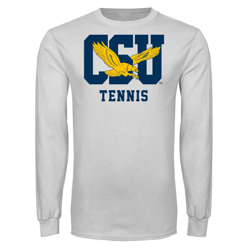  White Long Sleeve T Shirt - Tennis