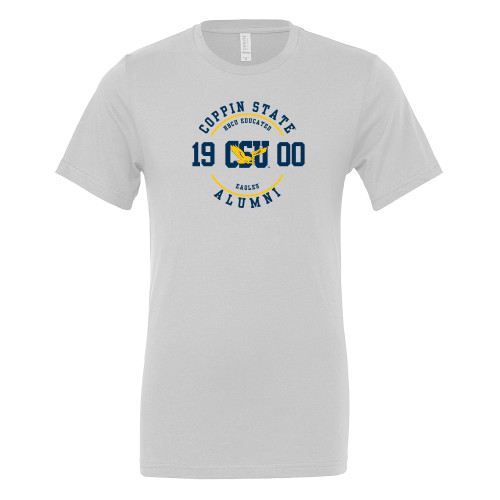  Bella + Canvas White Jersey Cotton T Shirt - Coppin State HBCU Educated Alumni