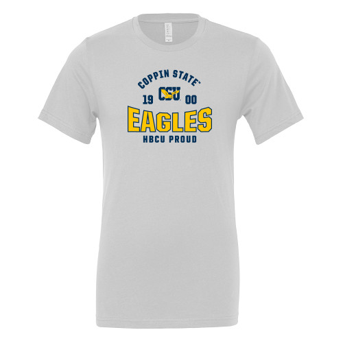  Bella + Canvas White Jersey Cotton T Shirt - Coppin State Eagles HBCU Proud