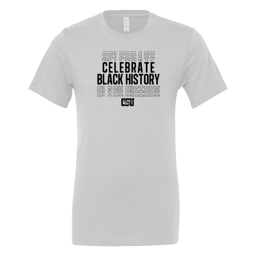  Bella + Canvas White Jersey Cotton T Shirt - Coppin State Celebrate Black History Repeat Design