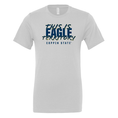  Bella + Canvas White Jersey Cotton T Shirt - Coppin State This is Eagle Territory