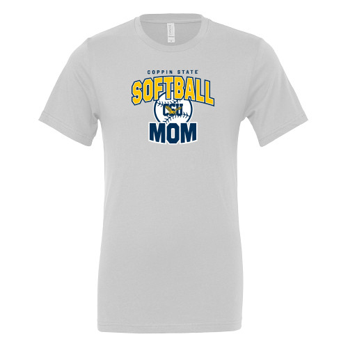  Bella + Canvas White Jersey Cotton T Shirt - Coppin State Softball Mom