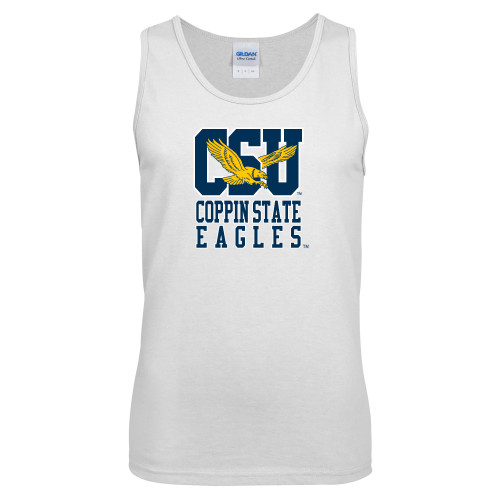  White Tank Top - CSU Coppin State Eagles