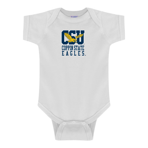  White Infant Onesie - CSU Coppin State Eagles