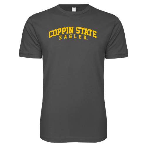  Next Level Charcoal SoftStyle T Shirt - Arched Coppin State Eagles