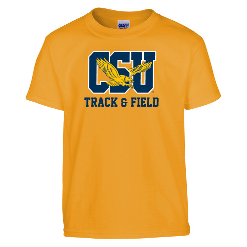  Youth Gold T Shirt - Track & Field