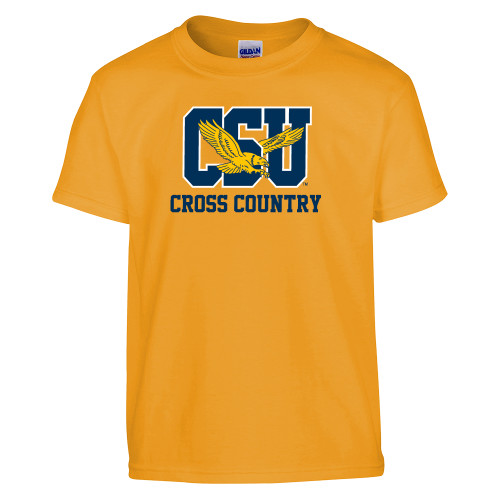  Youth Gold T Shirt - Cross Country