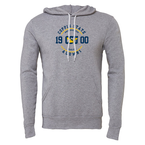  Bella + Canvas Heather Grey Fleece Hood - Coppin State HBCU Educated Alumni
