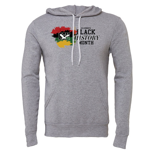  Bella + Canvas Heather Grey Fleece Hood - Coppin State Black History