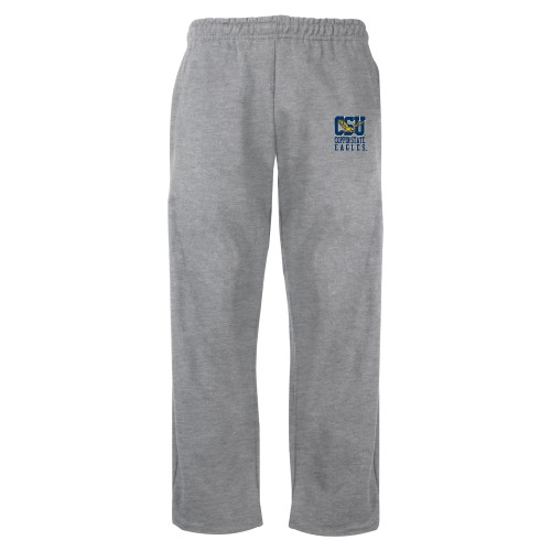  Grey Fleece Open Bottom Pant - CSU Coppin State Eagles