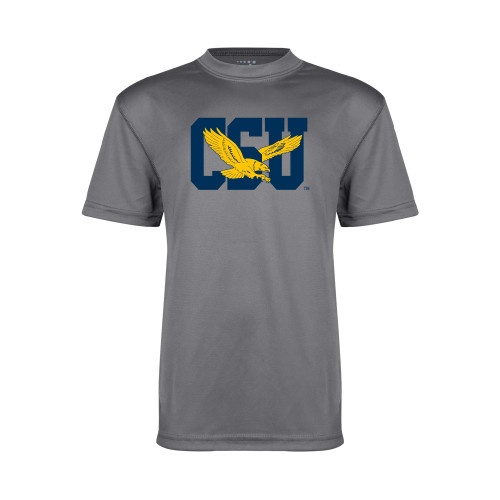  Youth Performance Grey Concrete Tee - Official Logo