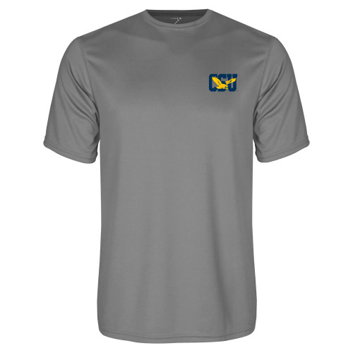  Grey Concrete Performance Tee - Official Logo