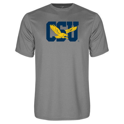  Grey Concrete Performance Tee - Official Logo