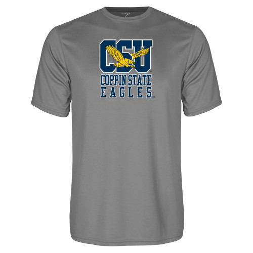  Grey Concrete Performance Tee - CSU Coppin State Eagles