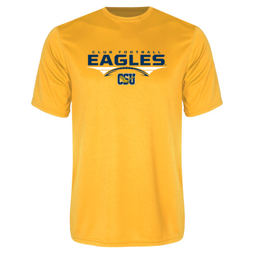  Gold Performance Tee - Eagles Club Football Stacked