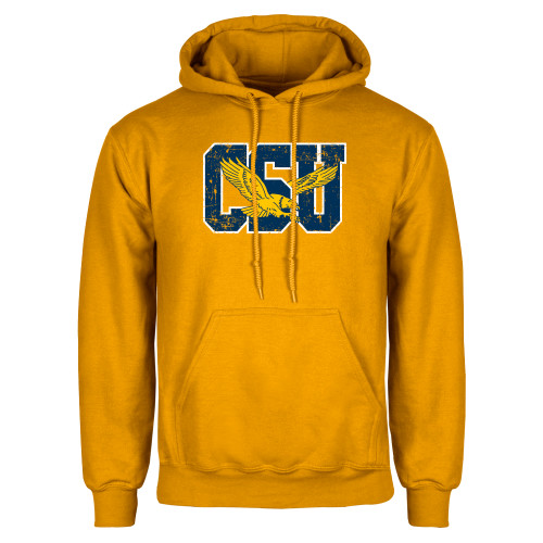  Gold Fleece Hoodie - Official Logo Distressed