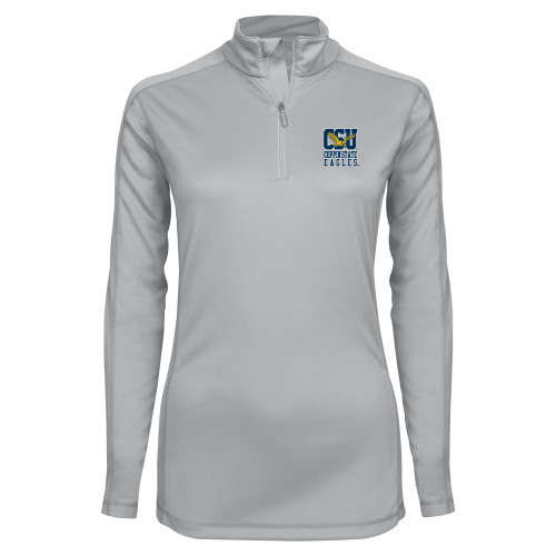  Syntrel Womens Platinum Interlock 1/4 Zip - CSU Coppin State Eagles
