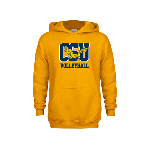  Youth Gold Fleece Hoodie - Volleyball