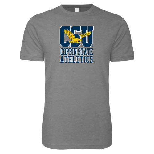  Next Level Heather Grey SoftStyle T Shirt - CSU Coppin State Athletics