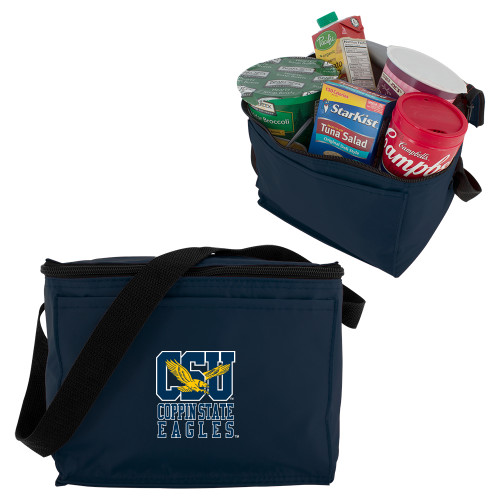  Six Pack Navy Cooler - CSU Coppin State Eagles