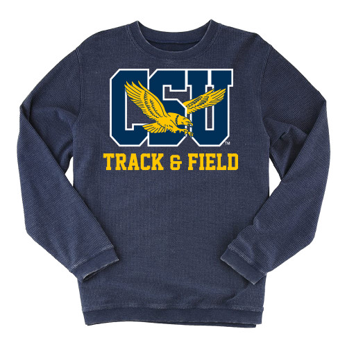  Boxercraft Womens Navy Corded Crew - Track & Field