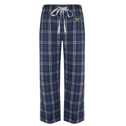  Navy/White Flannel Pajama Pant - Official Logo