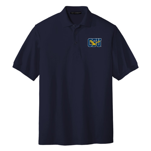 Navy Silk Touch Polo - Official Logo