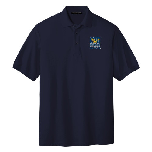  Navy Silk Touch Polo - CSU Coppin State Eagles