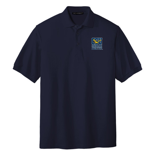  Navy Silk Touch Polo - CSU Coppin State Athletics
