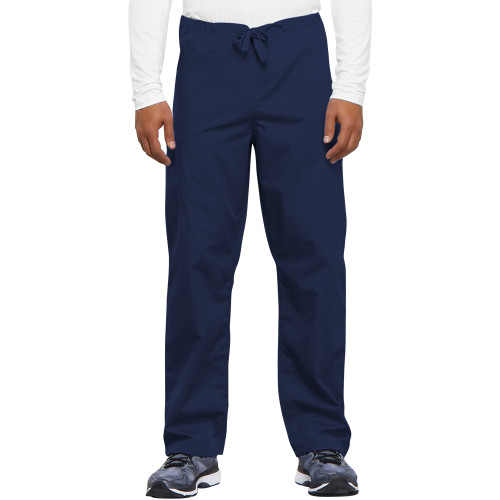  Unisex Navy WW Originals Drawstring Scrub Pant BLANK - Blank Logo