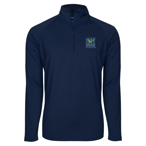  Sport Tek Navy Sport Wick Stretch 1/2 Zip Pullover - CSU Coppin State Eagles