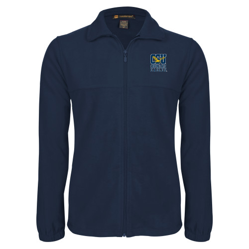  Navy Fleece Full Zip  Jacket - CSU Coppin State Eagles