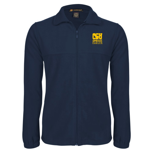  Navy Fleece Full Zip  Jacket - CSU Coppin State Eagles