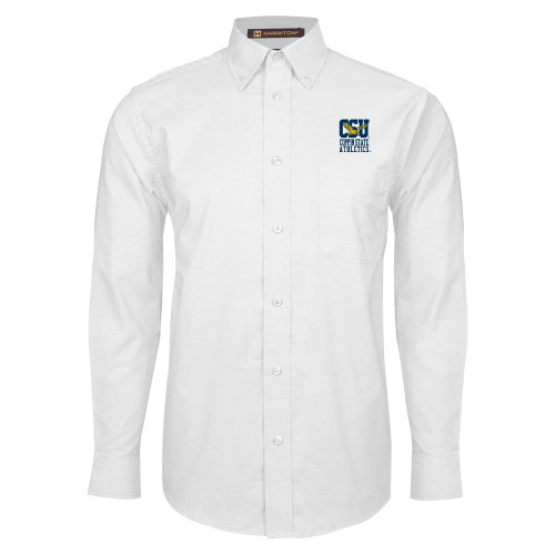  White Oxford Long Sleeve Shirt - CSU Coppin State Athletics