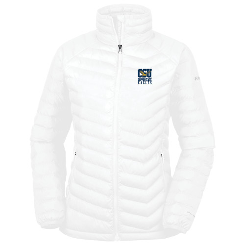  Columbia Womens White Powder Lite Jacket - CSU Coppin State Eagles
